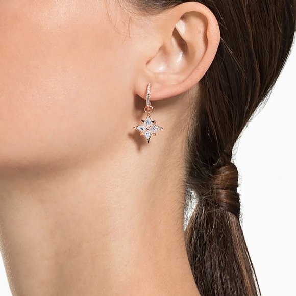 AUTHENTIC Swarovski Crystal STAR Collection 3 piece set Rose Gold - Picture 9 of 10